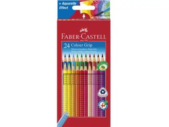 Buntstift Faber-Castell 112424 Colour Grip 24er-Kartonetui