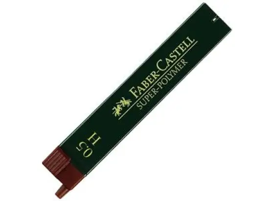 Feinmine Faber-Castell 120511 Stärke: 0,5 mm, Härte: H, Dose 12 Stk