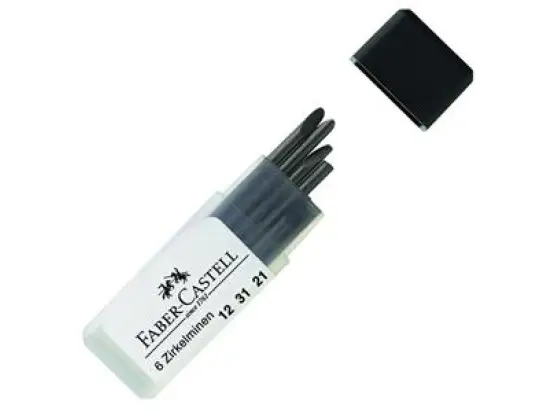 Zirkelminendose Faber-Castell 123121 mit 6 Minen 2/105
