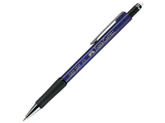 Druckbleistift Faber-Castell 134551 Grip 1345 0.5 Minenstärke: 0,5mm, Schaftfarbe: blau-metallic