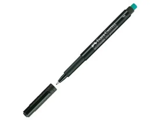 Folienschreiber Faber-Castell 151399 Multimark permanent F 0,6mm (F), schwarz