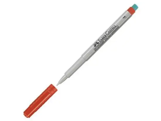 Folienschreiber Faber-Castell 151421 Multimark non-permanent F rot