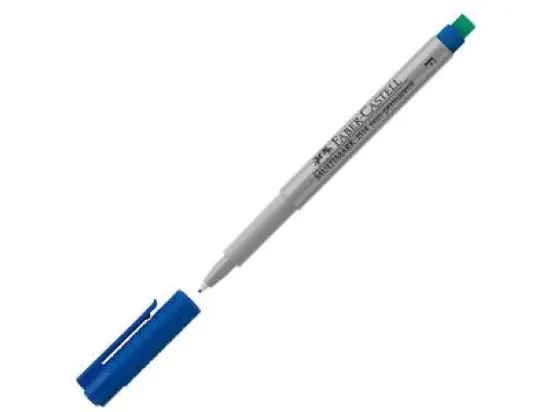 Folienschreiber Faber-Castell 151451 Multimark non-permanent F blau