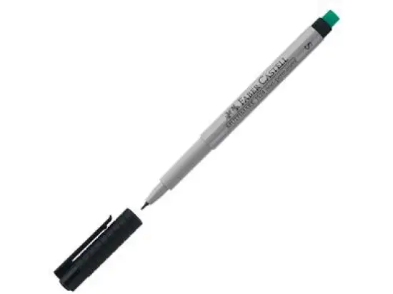 Folienschreiber Faber-Castell 152499 Multimark non-permanent S schwarz