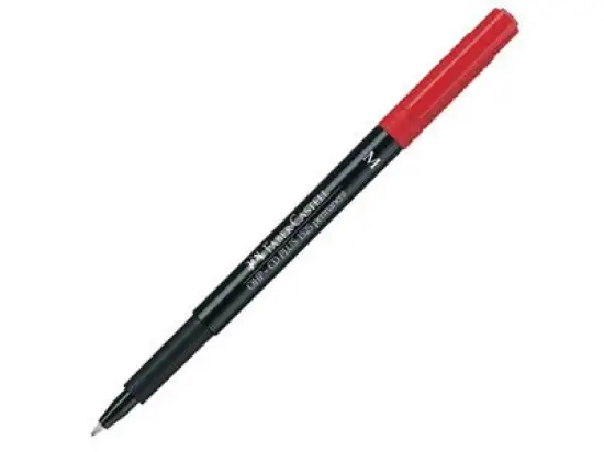 Folienschreiber Faber-Castell 152521 Multimark permanent M rot