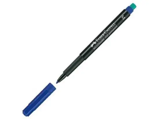 Folienschreiber Faber-Castell 152551 Multimark permanent M blau