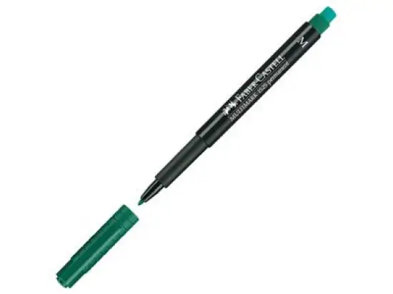 Folienschreiber Faber-Castell 152563 Multimark permanent M grün