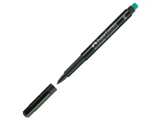 Folienschreiber Faber-Castell 152599 Multimark permanent M schwarz