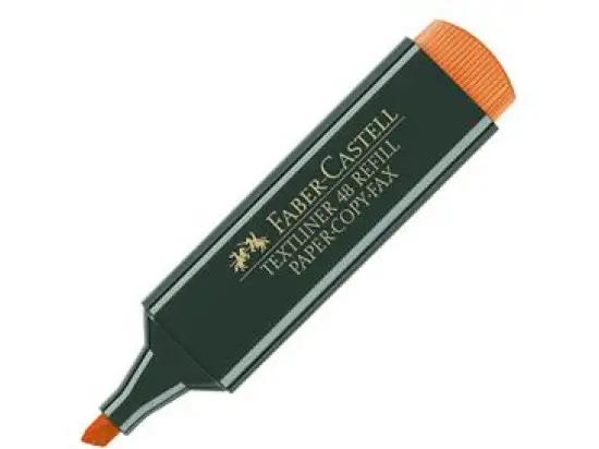 Textmarker Faber-Castell 154815 Textliner 48 Refill 1-5mm, Keilspitze, orange