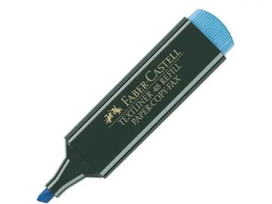 Textmarker Faber-Castell 154851 Textliner 48 Refill 1-5mm, Keilspitze, blau