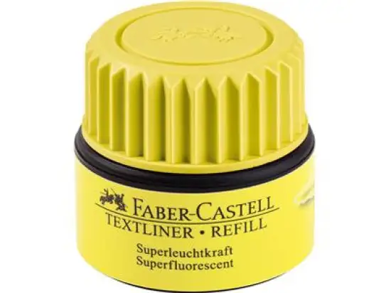 Textmarker-Nachfüllfass Faber-Castell 154907 Textliner 1549 Refill gelb, Flasche 30ml