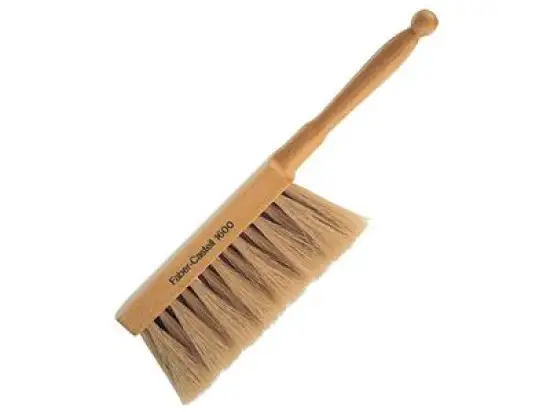 Zeichenbesen Faber-Castell 178016 Modell 1600 Ziegenhaar-Borsten mit Holzgriff