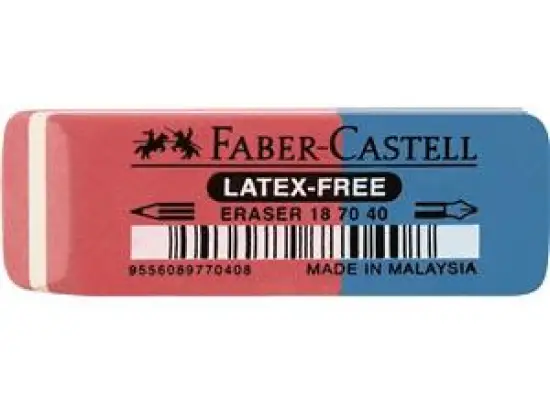 Radierer Faber-Castell 187040 7070-40 rot/blau