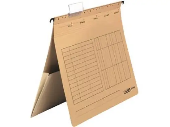 Hängehefter Falken 10106219 UniReg für A4, Kraftkarton 230g, kaufmännische Heftung, braun