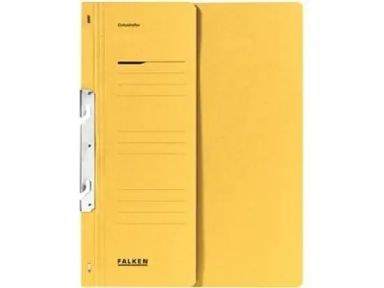 Schlitzhefter Falken 80000672 gelb 1/2-VD kaufmännische Heftung