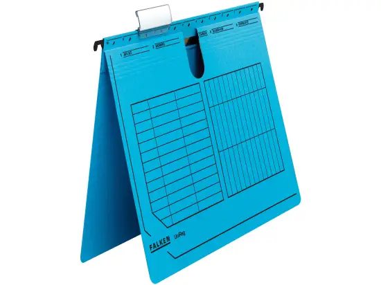 Hängehefter Falken 80002702 UniReg für A4, Kraftkarton 230g, kaufmännische Heftung, blau