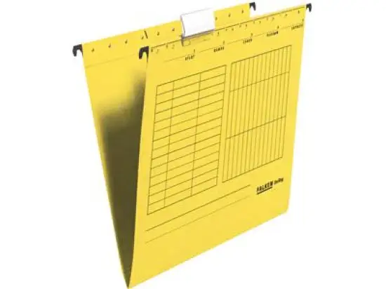 Hängemappe Falken 80004419 UniReg gelb, Karton 230g Sichtreiter