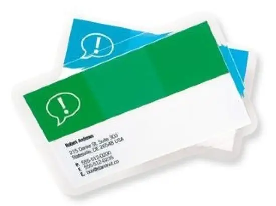 Laminierhülle GBC 3740301 65x95mm 125micron glänzend Ausweisformat, Pack 100 Stk