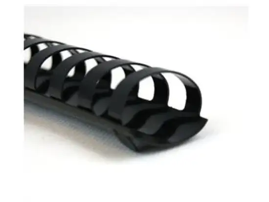 Plastikbinderücken GBC 4028184 Ø 32,0mm oval schwarz, Pack 50 Stk