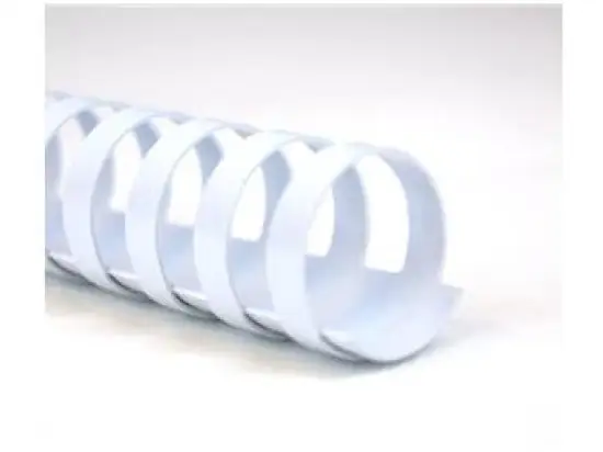 Plastikbinderücken GBC 4028611 Ø 19,0mm Plastik weiß US-Teilung, 21Ringe, bis 165Blatt, Pack 100 Stk