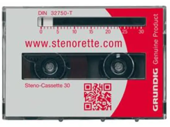 Diktatkassette Grundig GGO5610 Steno-Cassette 30 30 Minuten, Type 670 DIN 32750T, Pack 5 Kassetten