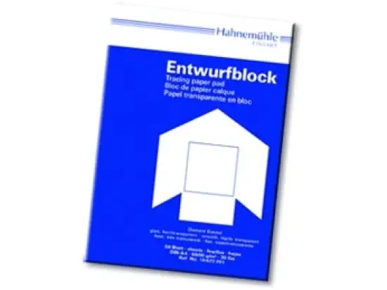 Entwurfblock Hahnemühle 10622721 Diamant Special A3, 50 Blatt, 110-115g, glatt, hochtransparent
