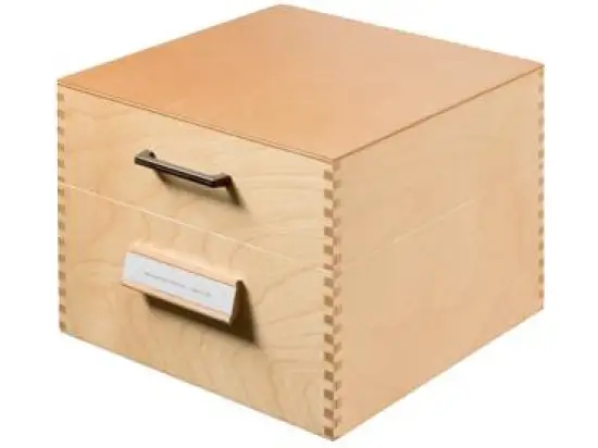 Karteikasten HAN 505 A5-quer, Holz, inkl. 1 Metallstützplatte, Fassungsvermögen: 900 Karten