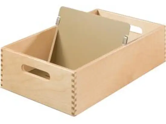 Karteitrog HAN 1005-0 A5-quer, Holz, inkl. 1 Metallstützplatte, Fassungsvermögen: 1500 Karten