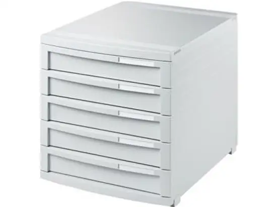 Schubladenbox HAN 1505-11 Contur lichtgrau/lichtgrau 5-Schübe geschlossene Schubladen