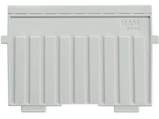 Stützplatte HAN 9026-11 A6-quer grau Kunststoff