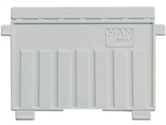 Stützplatte HAN 9027-11 A7-quer grau Kunststoff