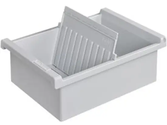 Karteitrog HAN 965-0-11 A5-quer, grau, inkl. 1 Stützplatte