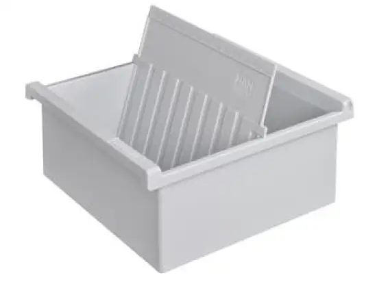 Karteitrog HAN 966-0-11 A6-quer, grau, inkl. 1 Stützplatte