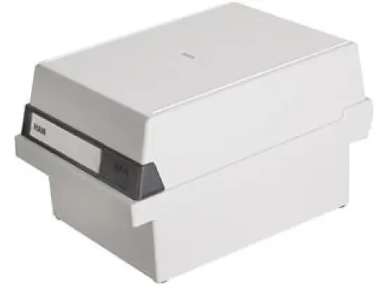 Karteikasten HAN 966-11 A6-quer, grau, inkl. 1 Stützplatte