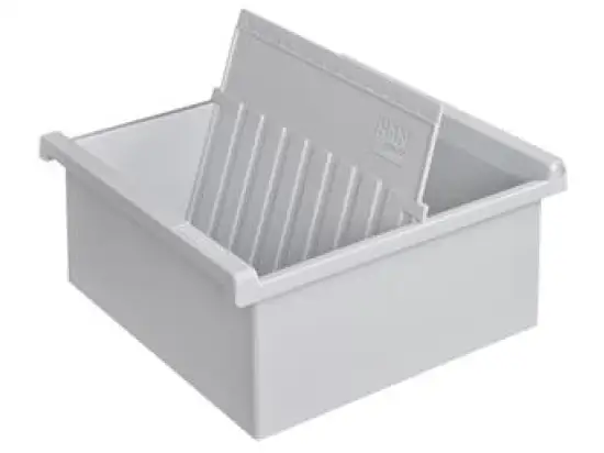 Karteitrog HAN 967-0-11 A7-quer, lichtgrau, inkl. 1 Stützplatte