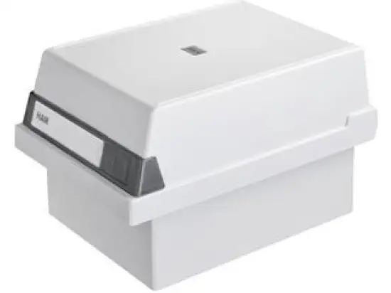 Karteikasten HAN 967-11 A7-quer, lichtgrau, inkl. 1 Stützplatte
