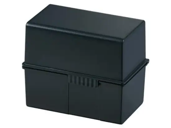 Karteibox HAN 976-13 A6-quer, schwarz