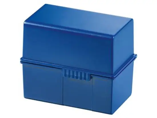 Karteibox HAN 977-14 A7-quer, blau