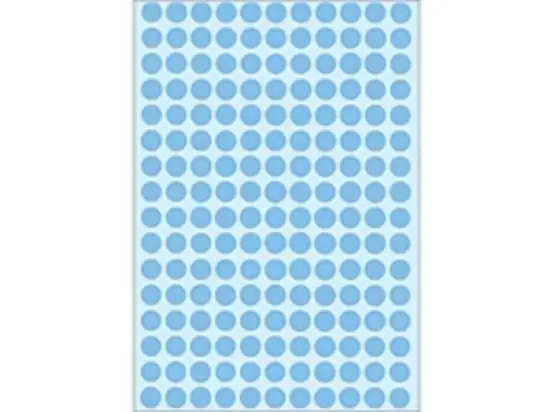 Markierungspunkte Herma 2213 Ø 8mm rund, Papier, selbstklebend, blau, Pack 5632 Stk/32 Blatt