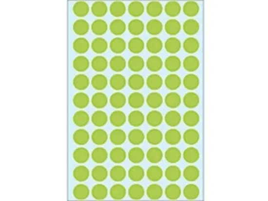 Markierungspunkte Herma 2235 Ø 13mm rund, Papier, selbstklebend, grün, Pack 2464 Stk/32 Blatt