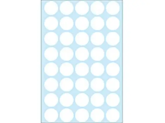 Markierungspunkte Herma 2250 Ø 19mm rund, Papier, selbstklebend, weiß, Pack 1280 Stk/32 Blatt