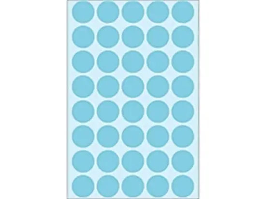 Markierungspunkte Herma 2253 Ø 19mm rund, Papier, selbstklebend, blau, Pack 1280 Stk/32 Blatt