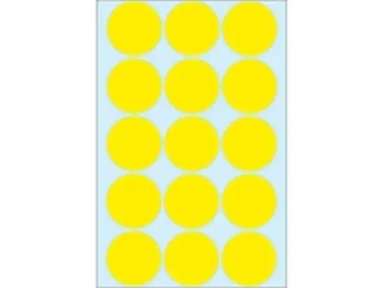 Markierungspunkte Herma 2271 Ø 32mm rund, Papier, selbstklebend, gelb, Pack 480 Stk/32 Blatt