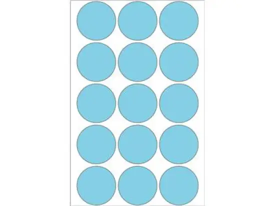 Markierungspunkte Herma 2273 Ø 32mm rund, Papier, selbstklebend, blau, Pack 480 Stk/32 Blatt
