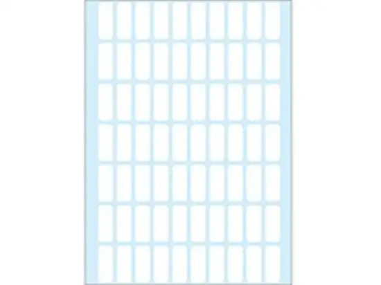 Haftetiketten Herma 2320 8 x 20 mm, selbstklebend, weiß, Handbeschriftung, Pack 2240 Stk/32 Blatt