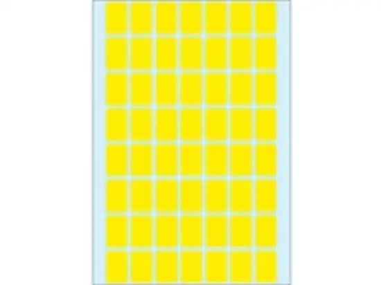 Haftetiketten Herma 2341 12 x 18 mm, selbstklebend, gelb, Handbeschriftung, Pack 1792 Stk/32 Blatt