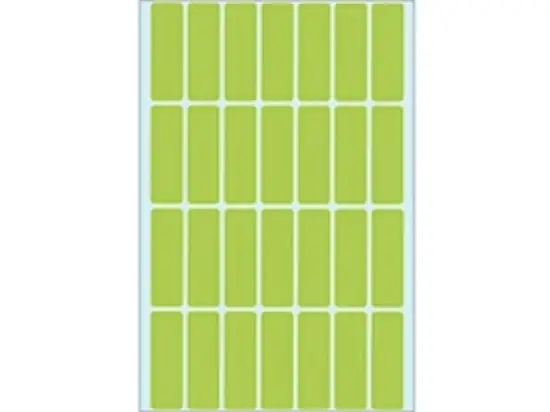 Haftetiketten Herma 2365 13 x 40 mm, selbstklebend, grün, Handbeschriftung, Pack 896 Stk/32 Blatt