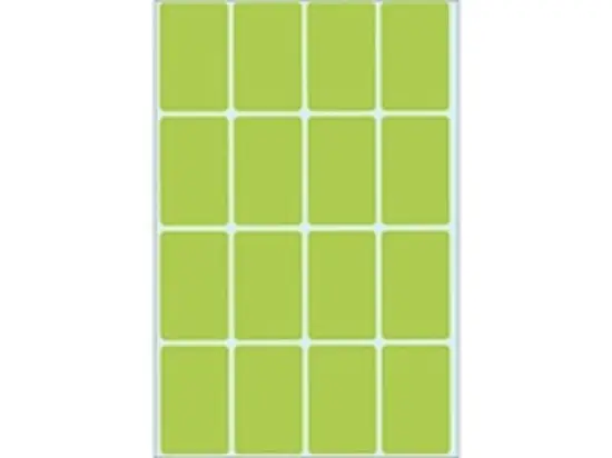 Haftetiketten Herma 2455 25 x 40 mm, selbstklebend, grün, Handbeschriftung, Pack 512 Stk/32 Blatt