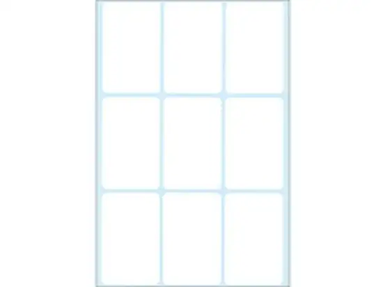 Haftetiketten Herma 2470 34 x 53 mm, selbstklebend, weiß, Handbeschriftung, Pack 288 Stk/32 Blatt