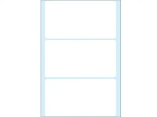 Haftetiketten Herma 2500 52 x 100 mm, selbstklebend, weiß, Handbeschriftung, Pack 96 Stk/32 Blatt